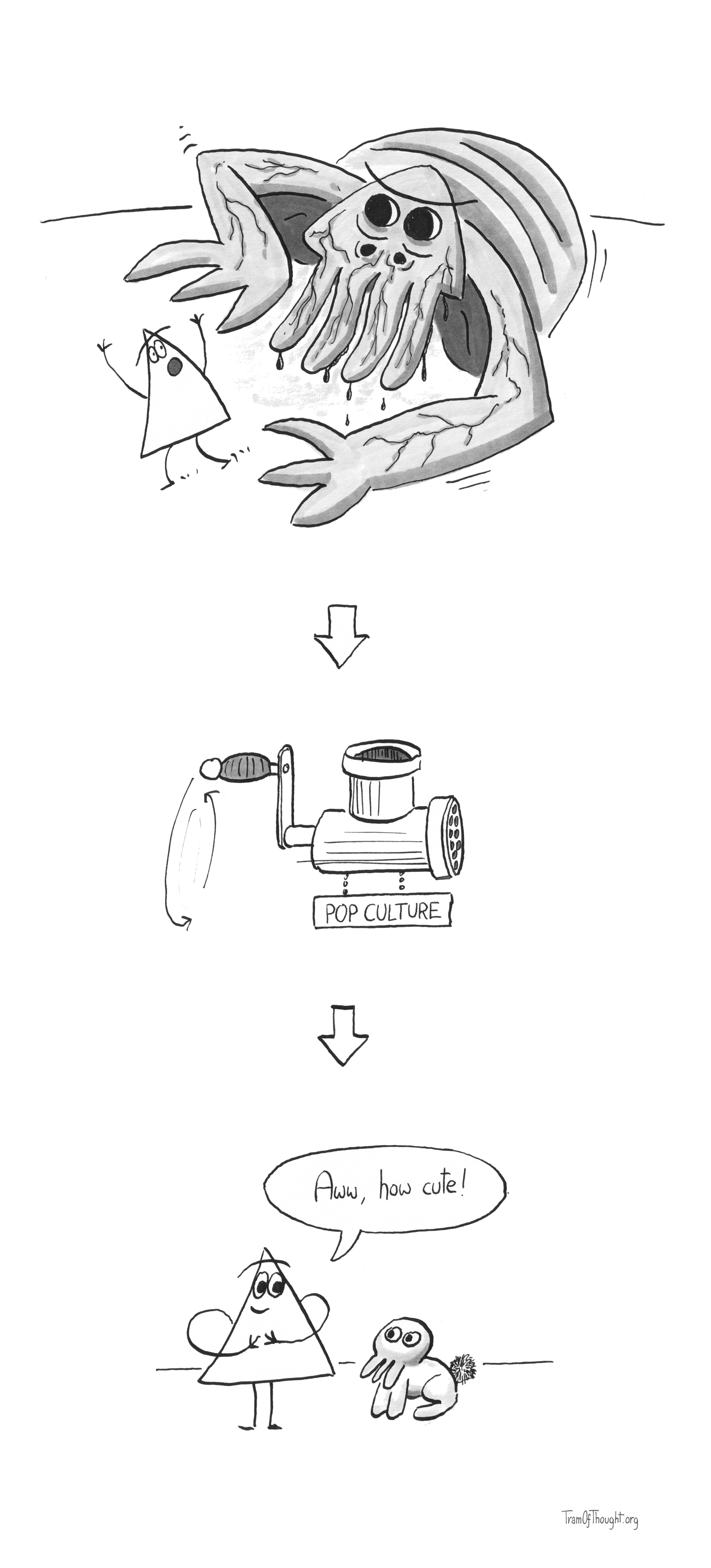 pop-cthulhu-tram-of-thought-comic-strip-about-psychology-philosophy